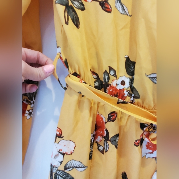 STELLA TWEED|WOMENS/JUNIORS long sleeve floor length floral dress| size juniors - Picture 6 of 10